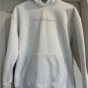Classy Cards “Don’t have the Energy” grey hoodie